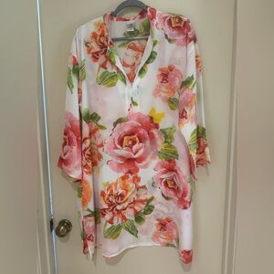 Floral Print Kaftan Lounger